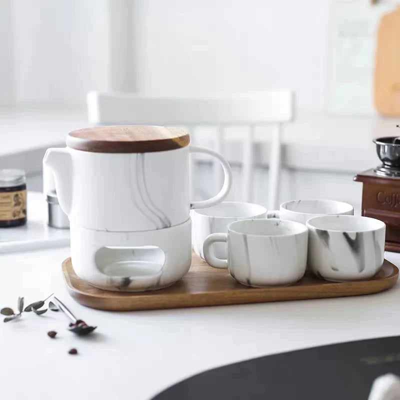 Nordic Tea Set with Burner Stand - End of Range Clearance - Stunning set