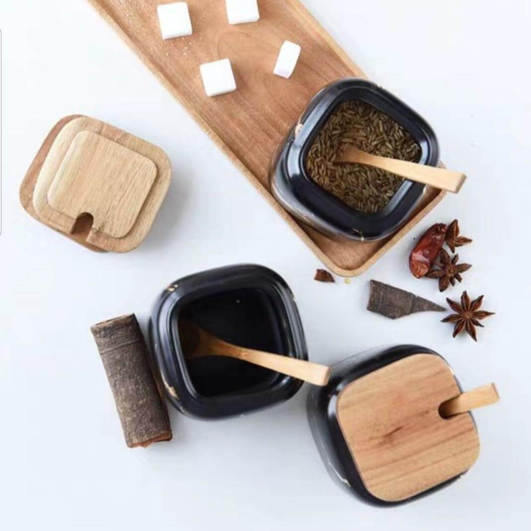 marble condiment set