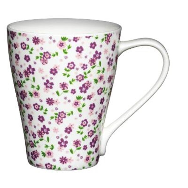 Wave Shape Mug - Purple Daisy
