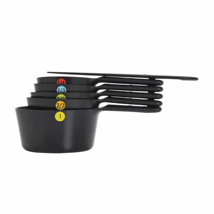 OXO Good Grips Snaps Plastic Measuring Cups Black Interlocking