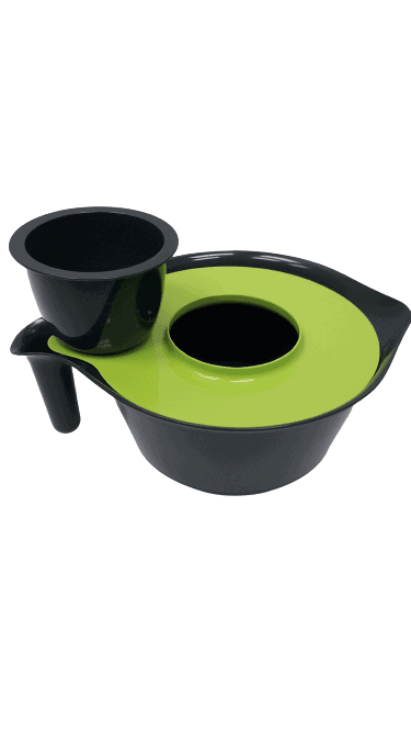 Grey Mixer Bowl with Lid - Home And Trends