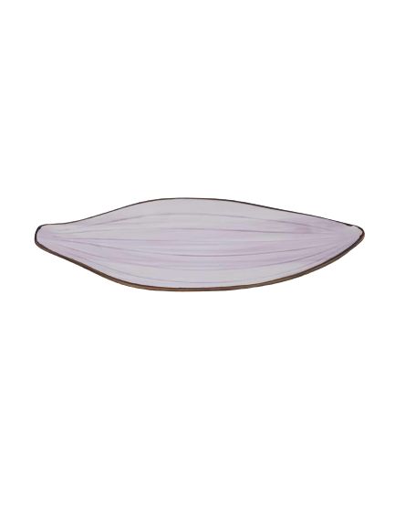 Narrow Ceramic Leaf Platter - Home And Trends