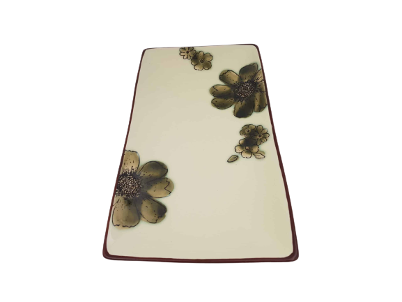 Rectangular Floral Pastel Platters - Home And Trends