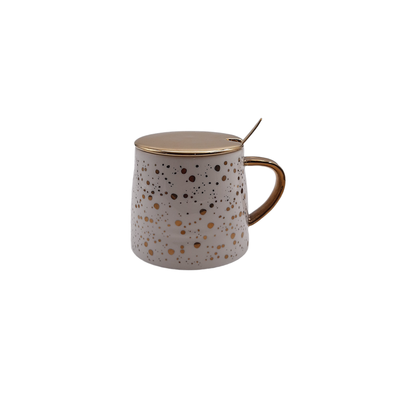 Gold Dotted Mug Set