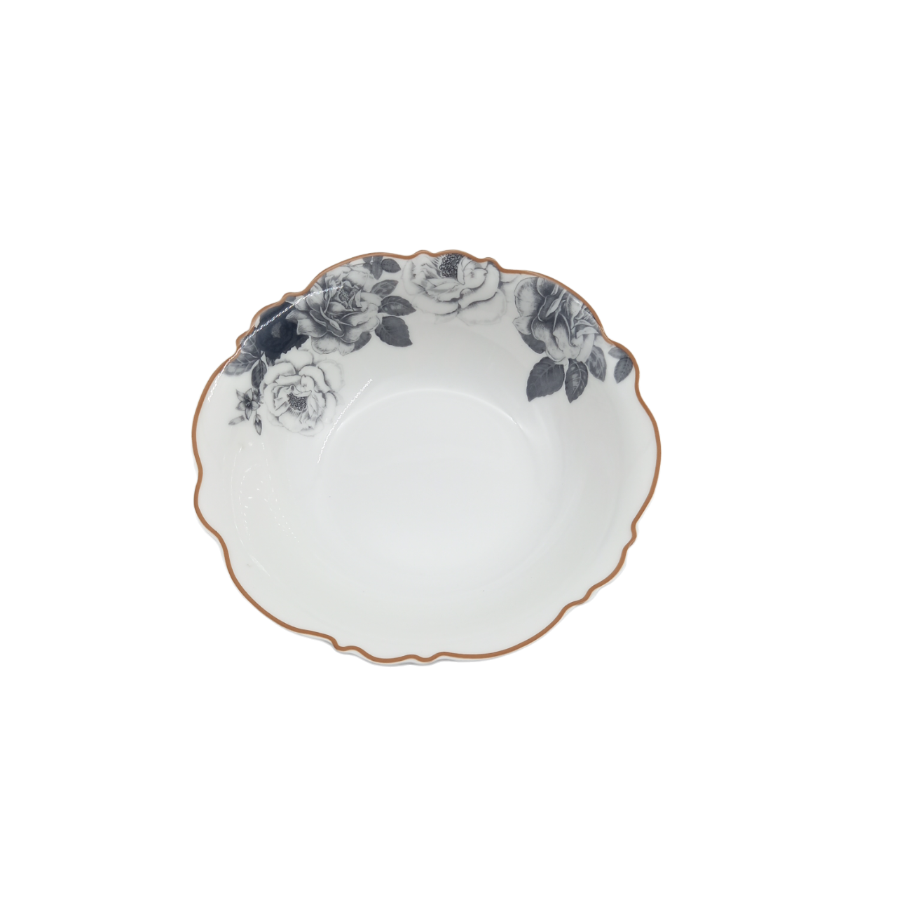 Jenna Clifford Black Rose Cereal Bowl - Set of 4