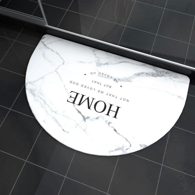 Diatom Bath Mat - Words (Circular and Rectangular) - Home And Trends