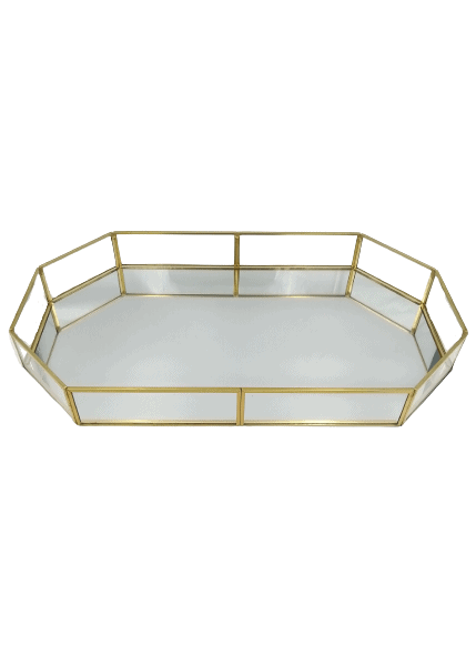 Octagonal Glass Tray