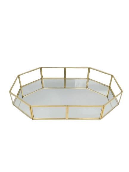 Octagonal Glass Tray