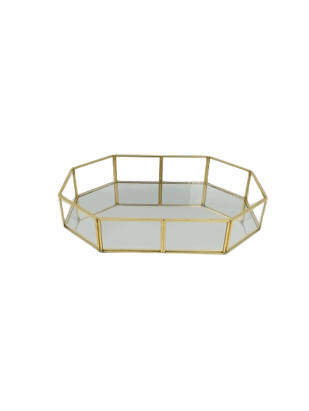 Octagonal Glass Tray