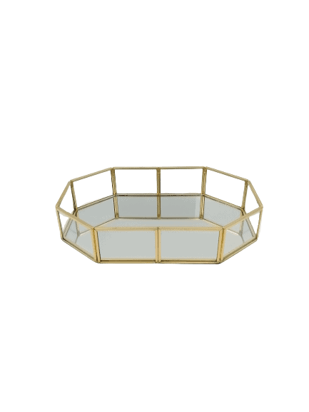 Octagonal Glass Tray