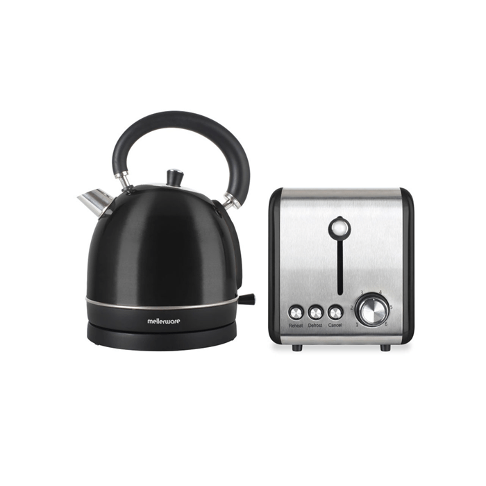 Mellerware Eclipse Toaster and Kettle Combo - Black - REAL DEAL