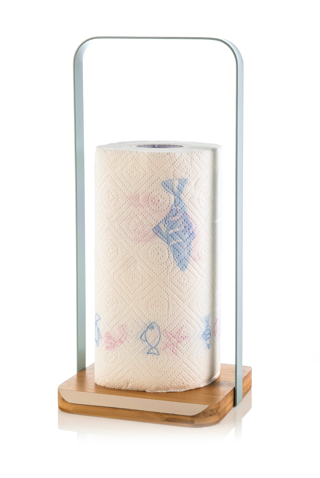 Kitchen Towel Holder with Bamboo Base