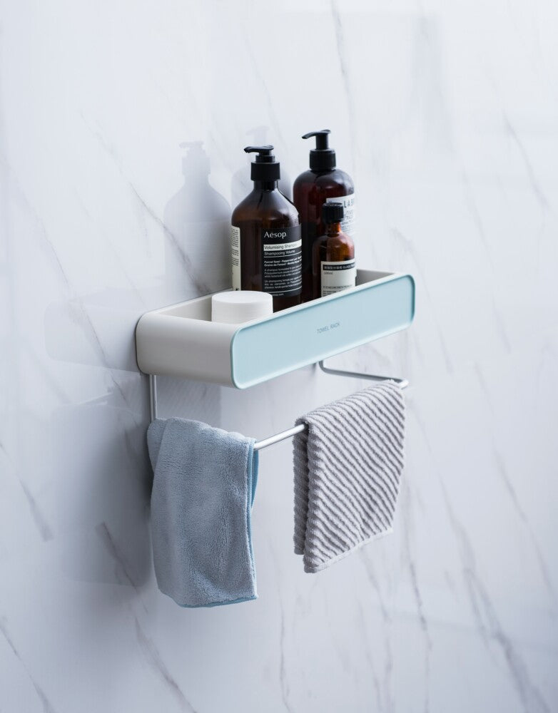 Towel Rack with Hook Rail