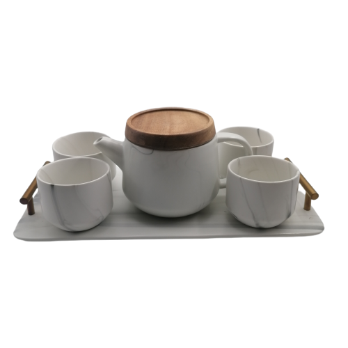 Artisan Tea set with Tray - Japanese inspired - END OF RANGE CLEARANCE DEAL