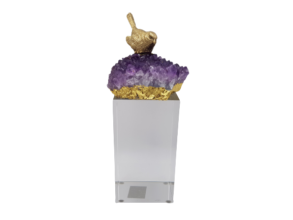 Perched Bird' Quartz Decorative Piece - Home And Trends
