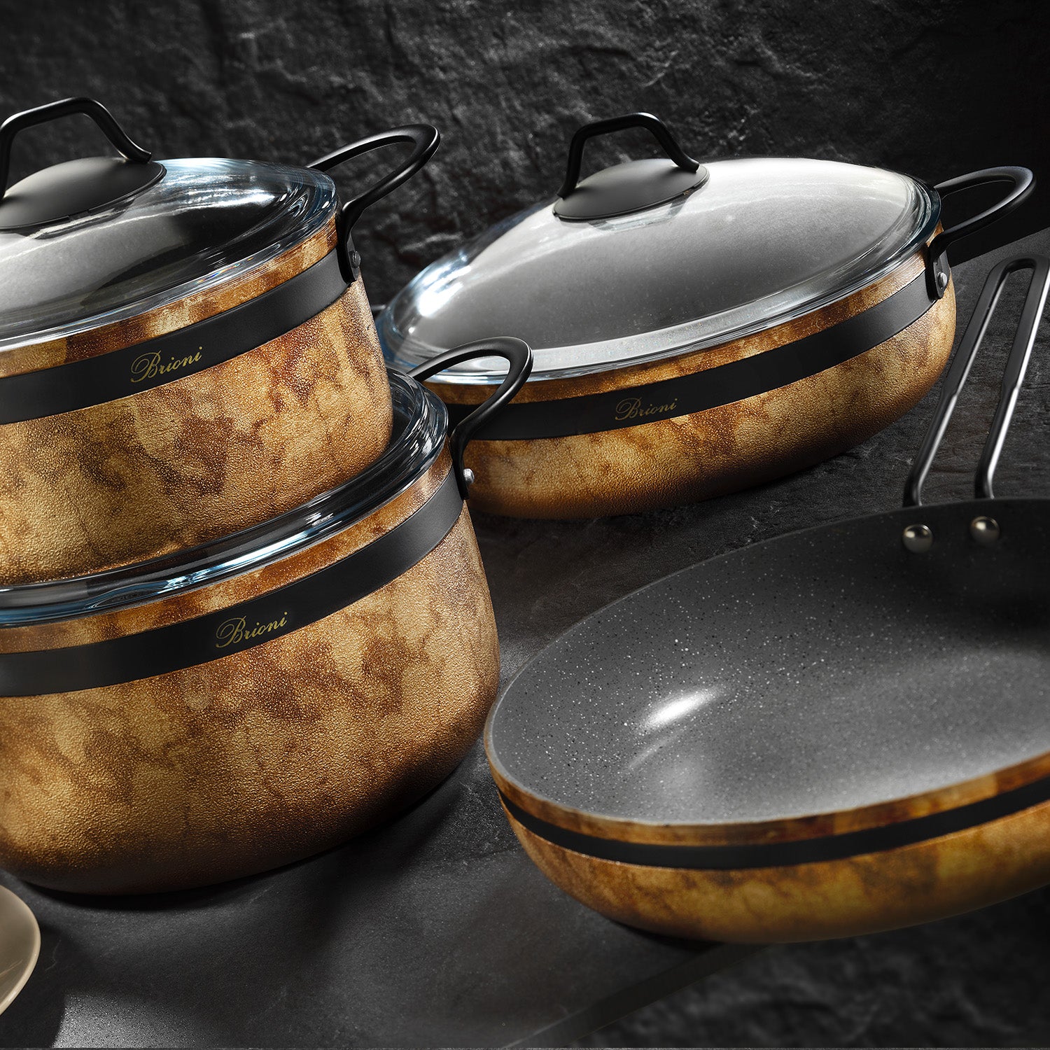 Royal Stone 7 Piece Cookware Set - END OF RANGE DEAL! SUPERB QUALITY
