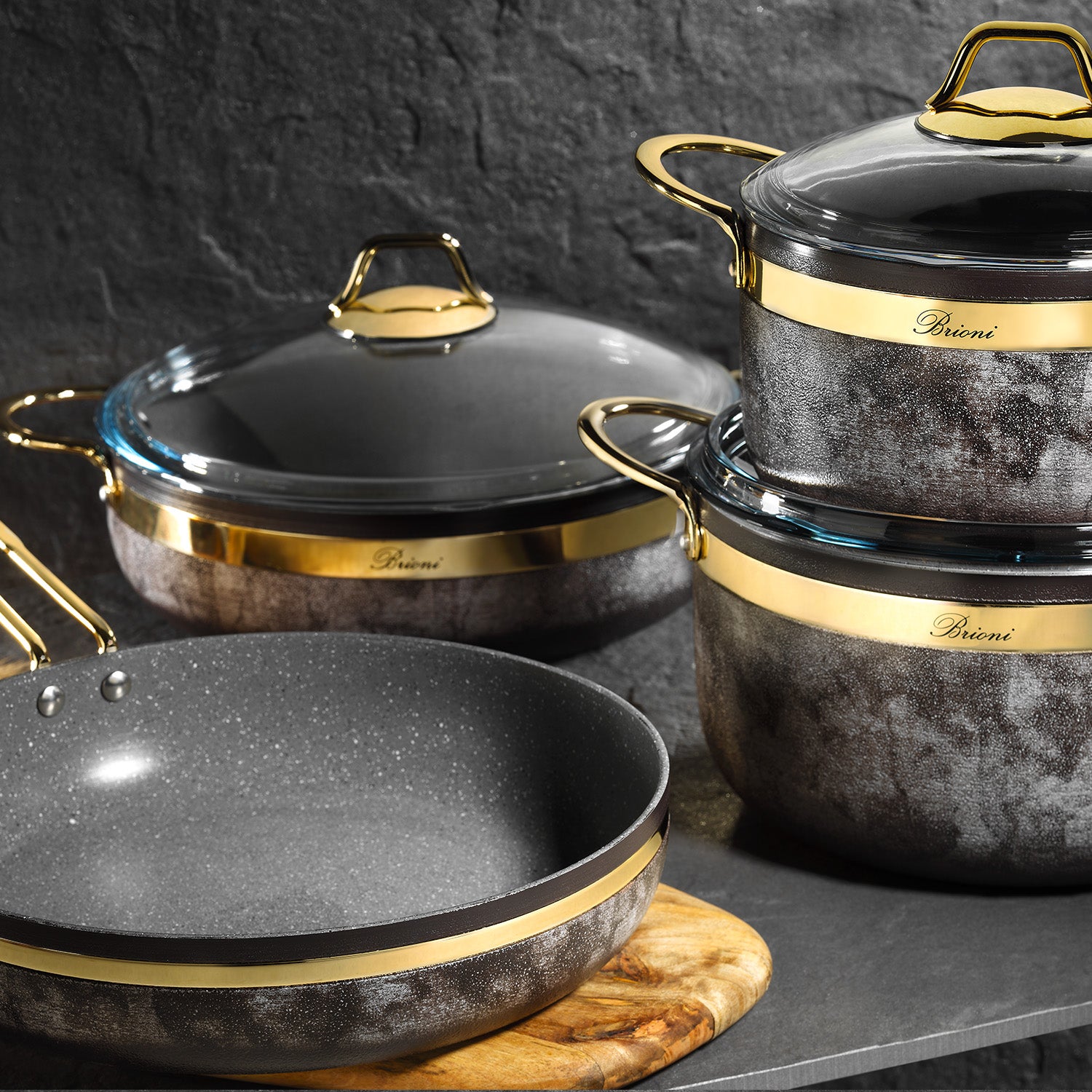 Royal Stone 7 Piece Cookware Set - END OF RANGE DEAL! SUPERB QUALITY