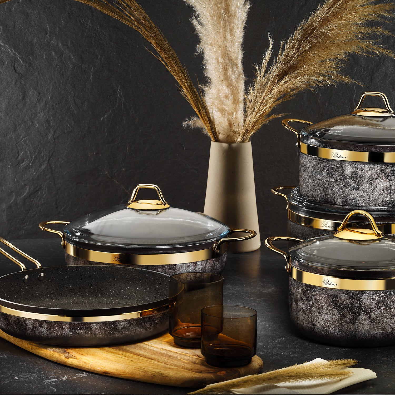 Royal Stone 9 Piece Cookware Set