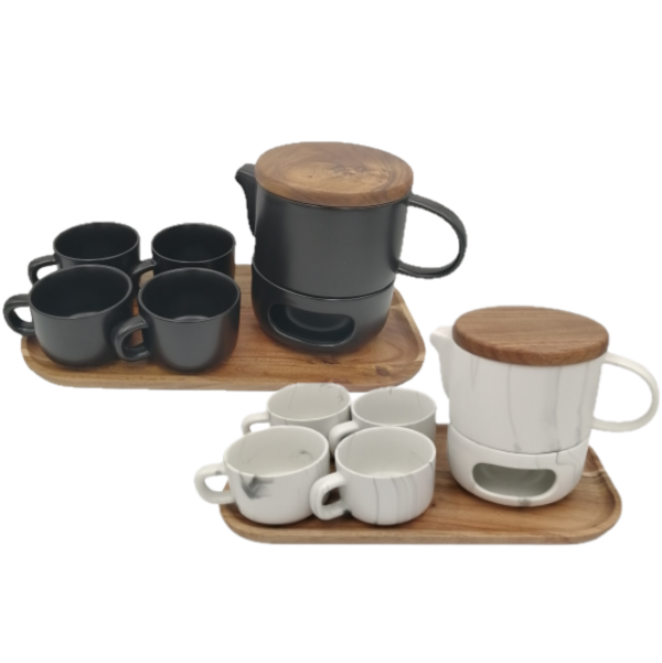 Nordic Tea Set with Burner Stand - End of Range Clearance - Stunning set