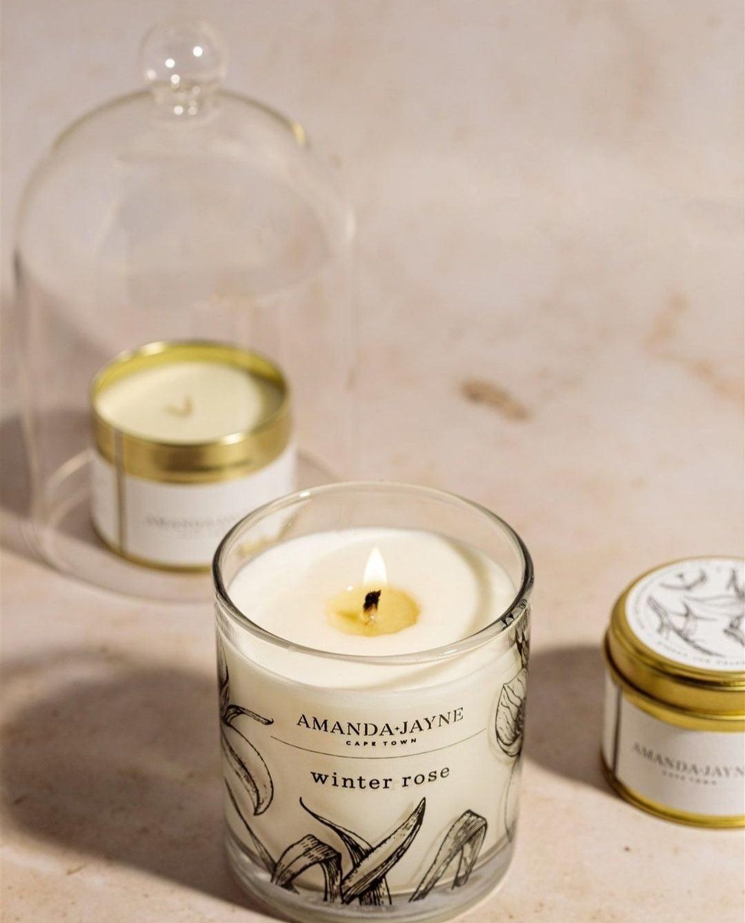 Amanda Jayne Decor Glass Candle - Home And Trends