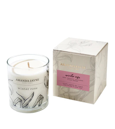 Amanda Jayne Decor Glass Candle - Home And Trends
