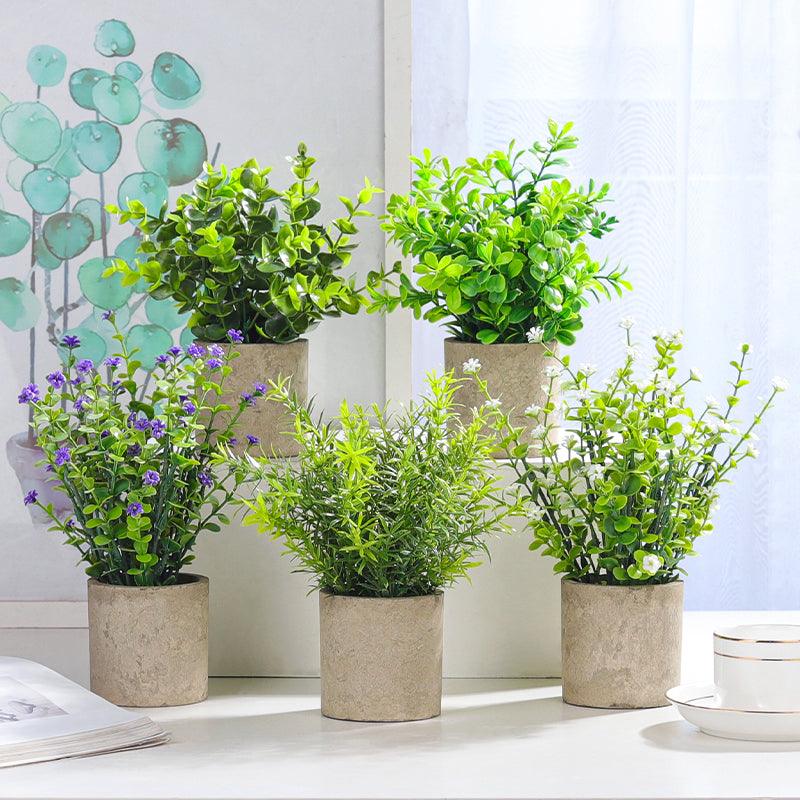 Artificial Flower in Natural Pot - Home And Trends