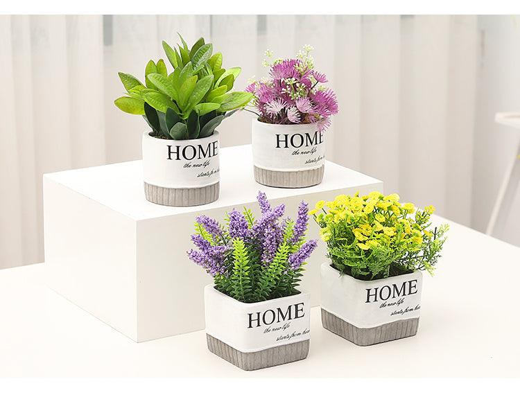 Artificial Lavender Plant in Home Pot - Home And Trends
