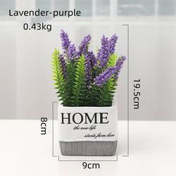 Artificial Lavender Plant in Home Pot - Home And Trends