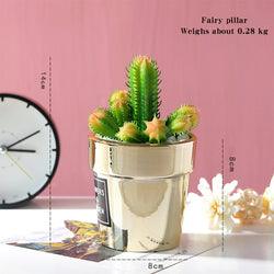 Artificial Plant in Golden Pot - Home And Trends