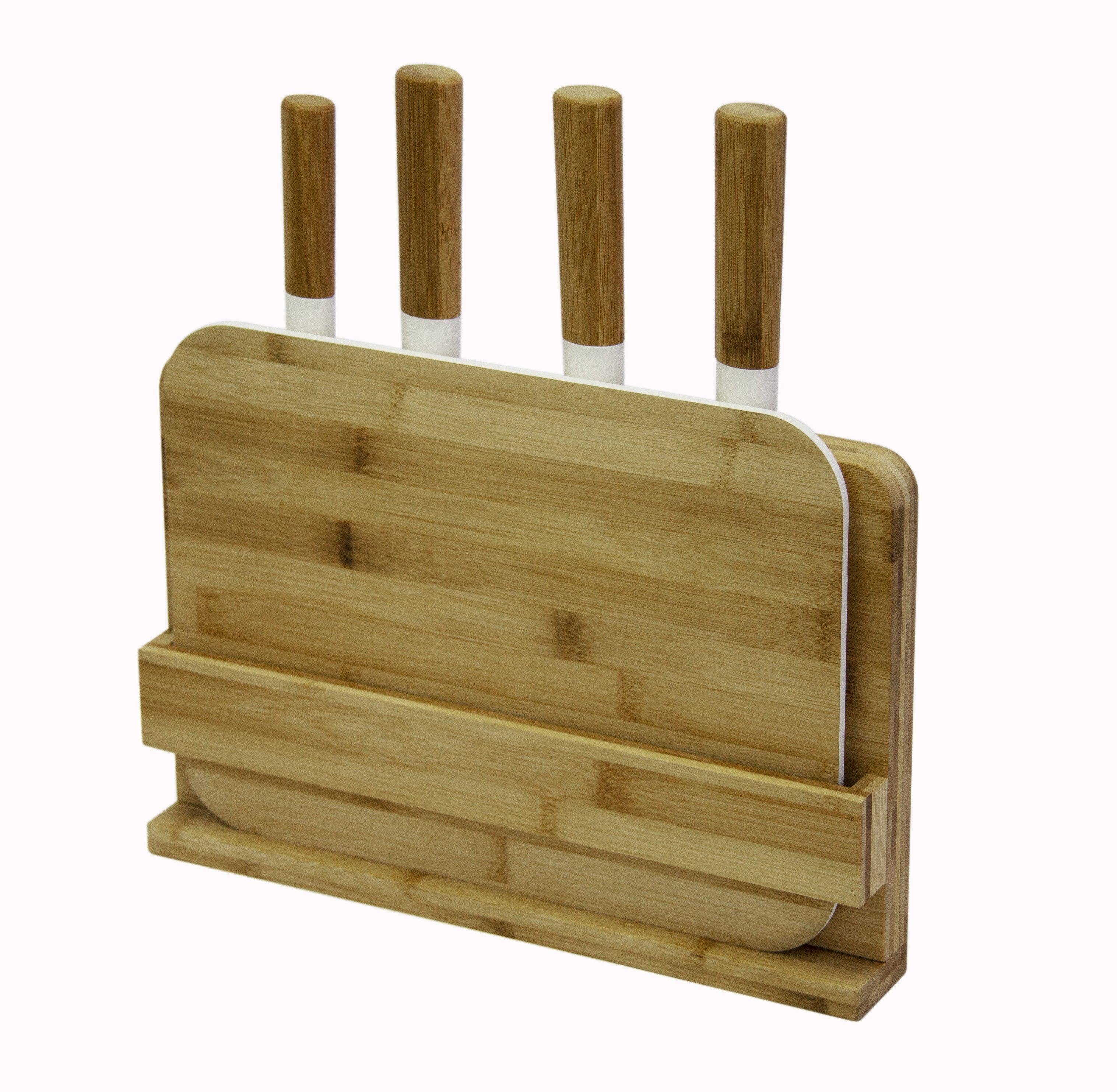 Bamboo Knife & Cutting Board Set - Home And Trends