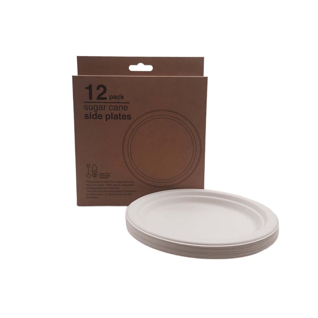 Biodegradable Cornstarch Side Plate - 12 pk - Home And Trends