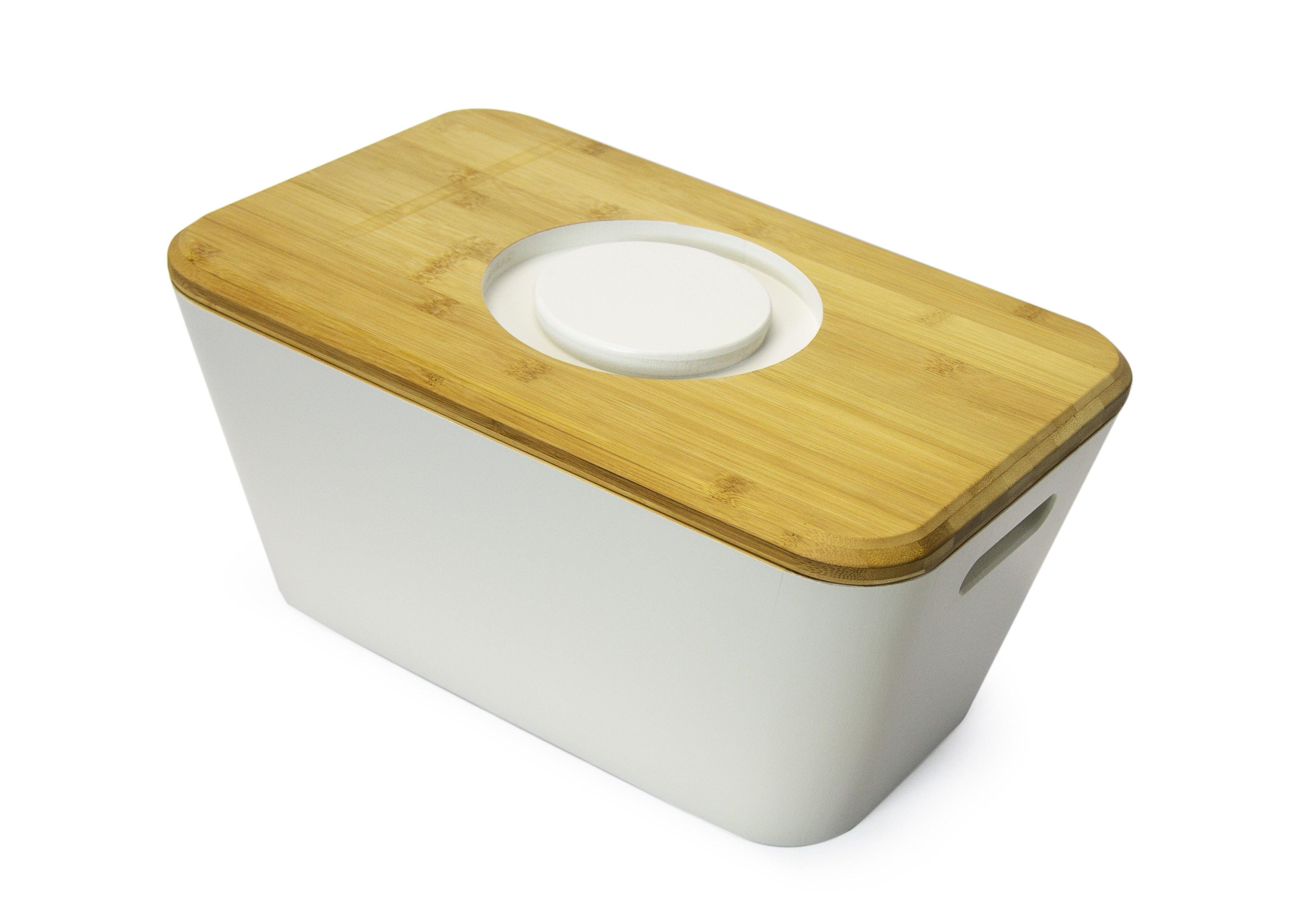 Bread Bin & Bamboo Cutting Board Set - Home And Trends