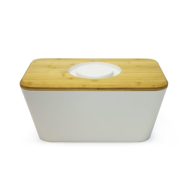 Bread Bin & Bamboo Cutting Board Set - Home And Trends