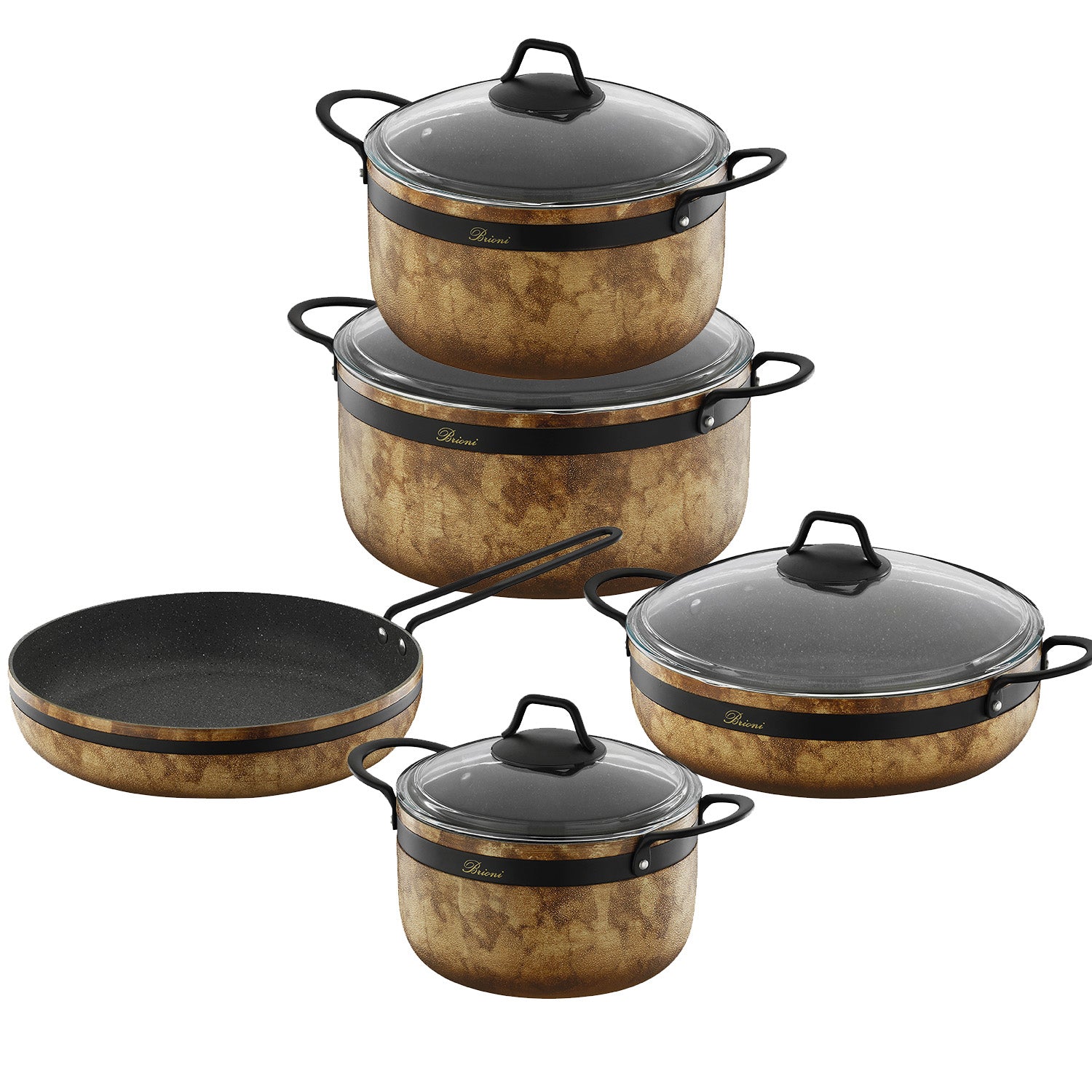 Royal Stone 9 Piece Cookware Set