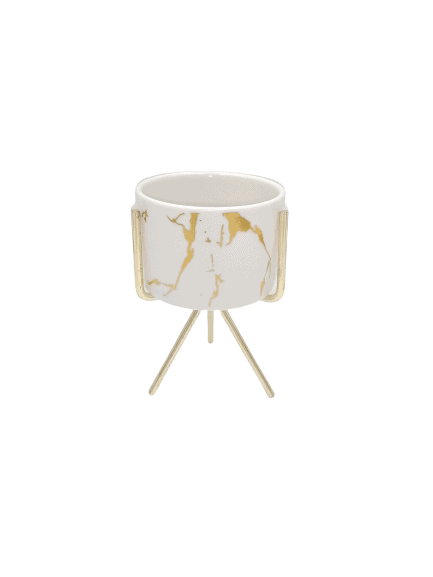 Ceramic Marble Design Mini Decorative Pots - Home And Trends