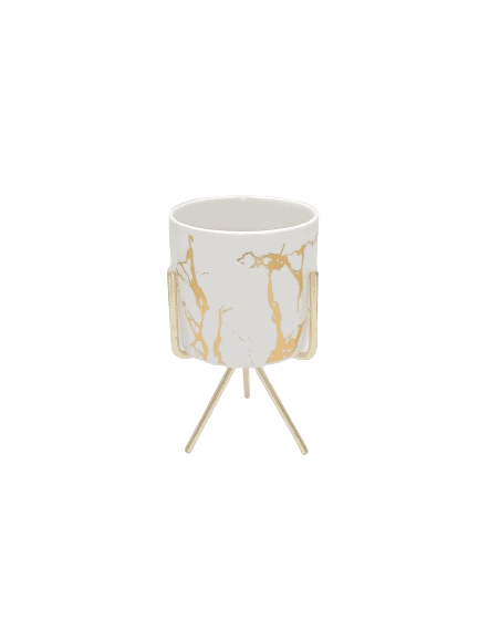 Ceramic Marble Design Mini Decorative Pots - Home And Trends