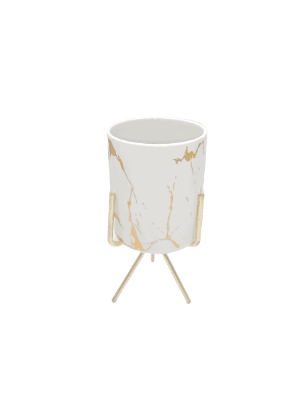 Ceramic Marble Design Mini Decorative Pots - Home And Trends