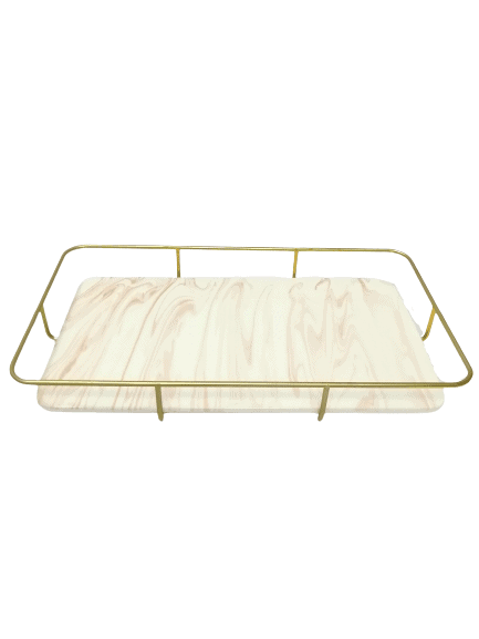 Ceramic Marble Design Rectangular Display Tray - Home And Trends