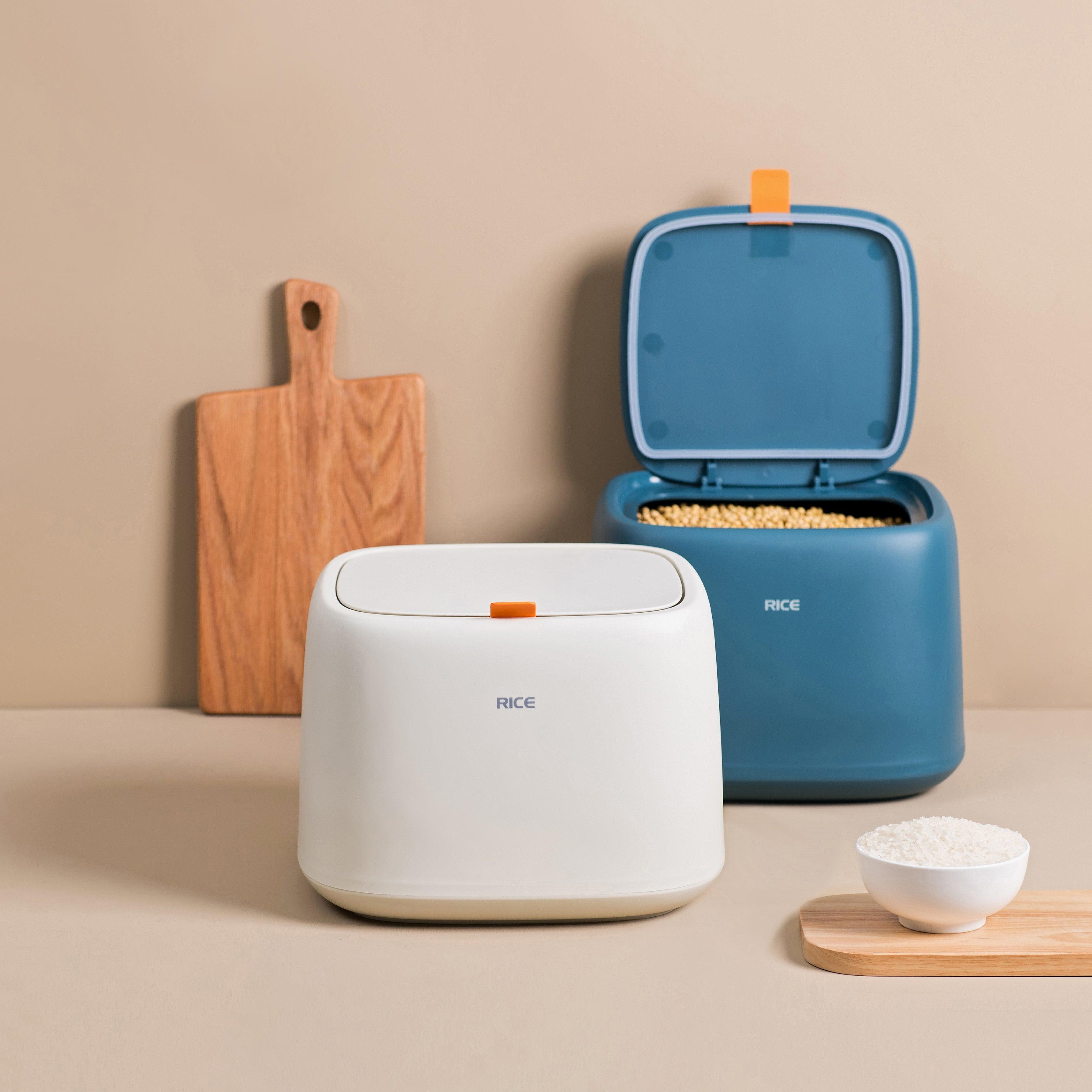 Contemporary Rice Storage with Measuring Cup - Home And Trends