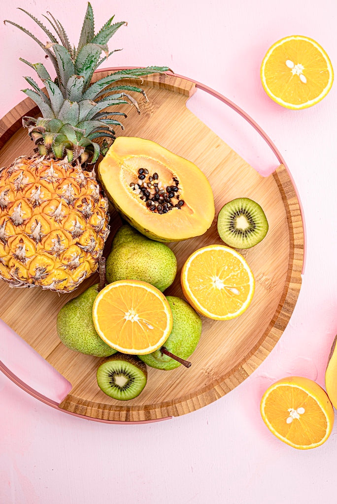 Round Wooden Serving Tray