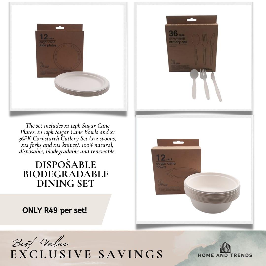 Disposable Biodegradable Dining Set - Home And Trends