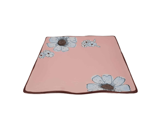 Floral Pastel Square Platters - Home And Trends
