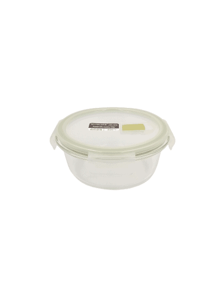 Glass Round Food Container with Lockable Lid - Home And Trends