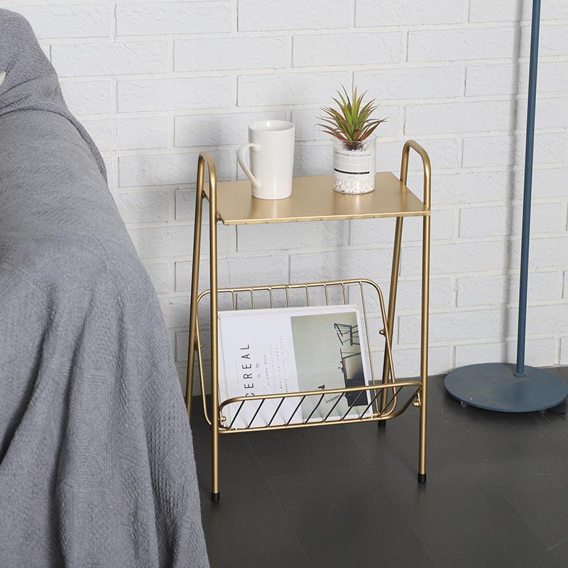 Golden Organizer-Magazine Rack - Home And Trends