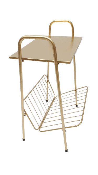 Golden Organizer-Magazine Rack - Home And Trends