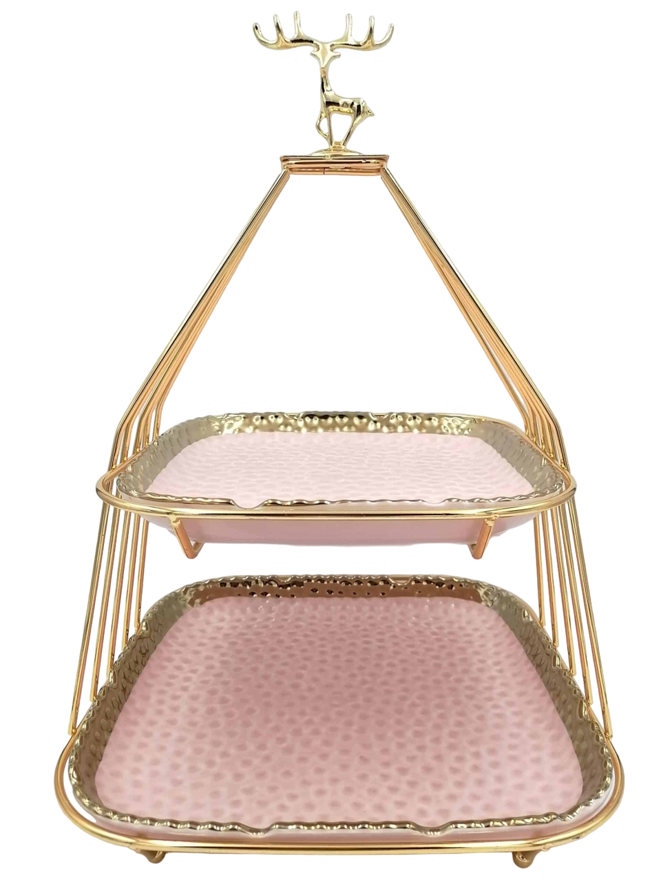 Two-Tier Reindeer Server with Golden Detail - END RANGE PRICED TO CLEAR