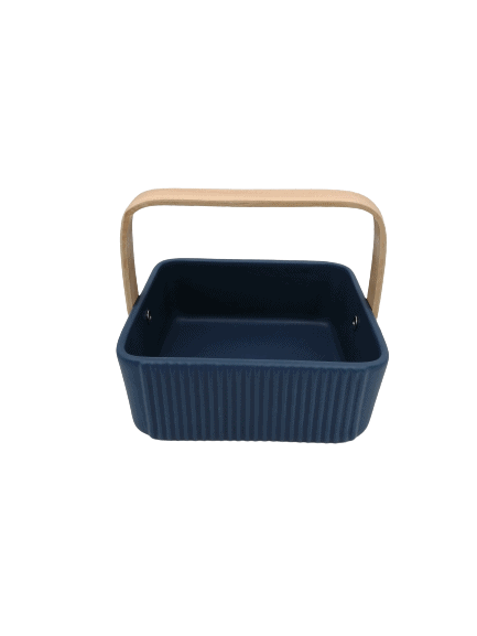 Snack Bowl Nordic with Wooden Handle -PRICED TO CLEAR -END OF RANGE