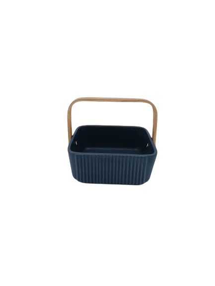 Snack Bowl Nordic with Wooden Handle -PRICED TO CLEAR -END OF RANGE