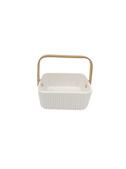 Snack Bowl Nordic with Wooden Handle