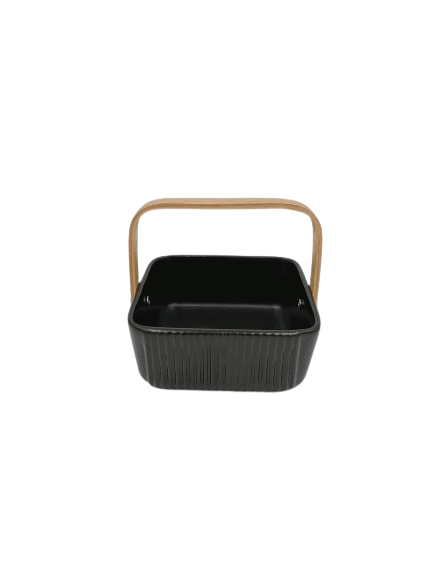 Snack Bowl Nordic with Wooden Handle